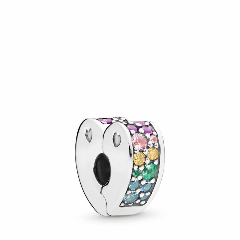 Pandora Australia Multi-Colored Arc of Love Clip - Sterling Silver | UVMHJC017